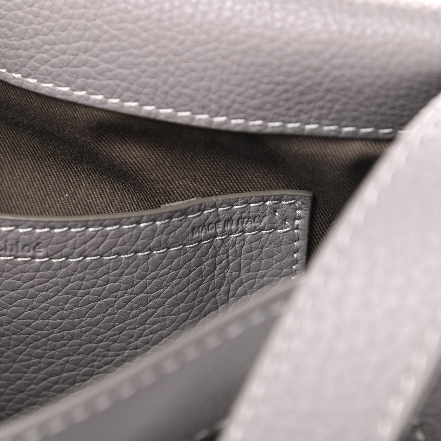 Calfskin Medium Marcie Round Crossbody Bag Cashmere Grey