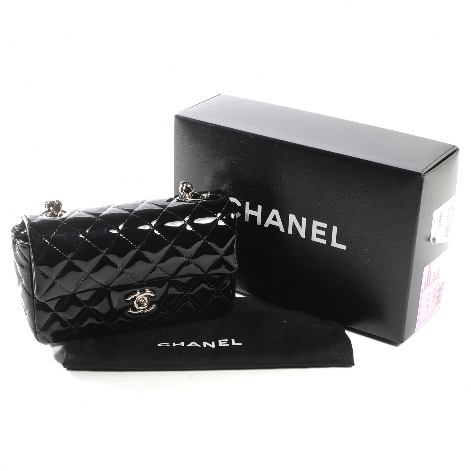 Chanel Patent Quilted Mini Flap Black 5 of 8