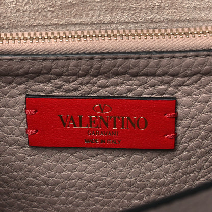 Valentino Garavani Pebbled Calfskin Rockstud Side Slip Crossbody Poudre 6 of 9