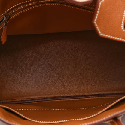 Hermes Natural Barenia Faubourg Birkin 35 Fauve 2 of 9
