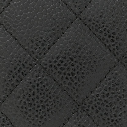 Chanel Caviar Quilted Wallet on Chain WOC Black 9 of 11