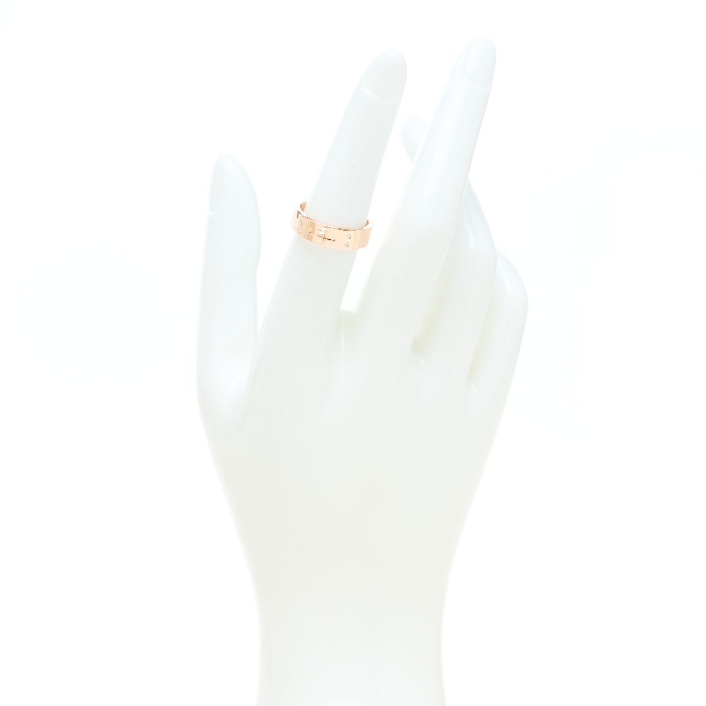 18K Rose Gold Diamond PM Kelly Ring 52 6