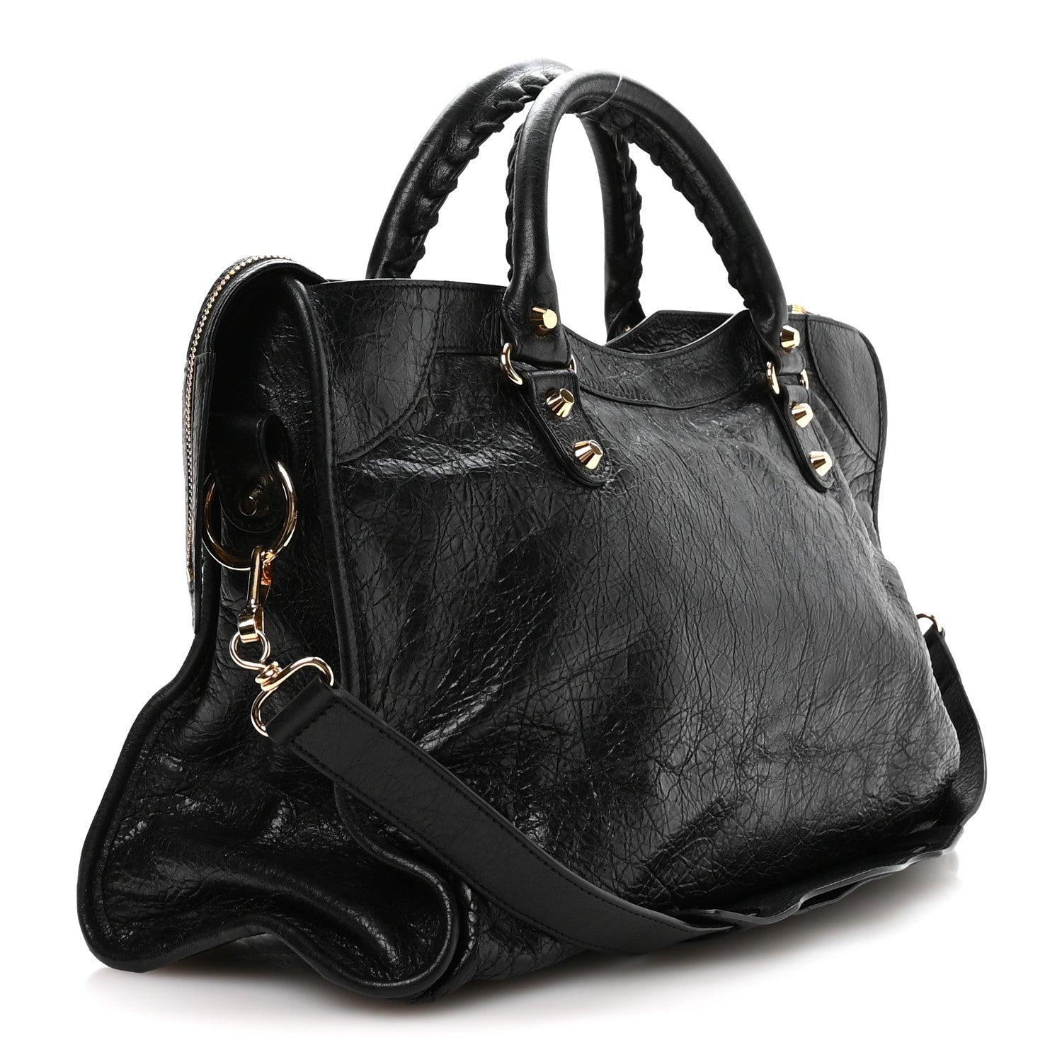 Balenciaga Agneau Classic Gold Hardware City Black 4 of 11