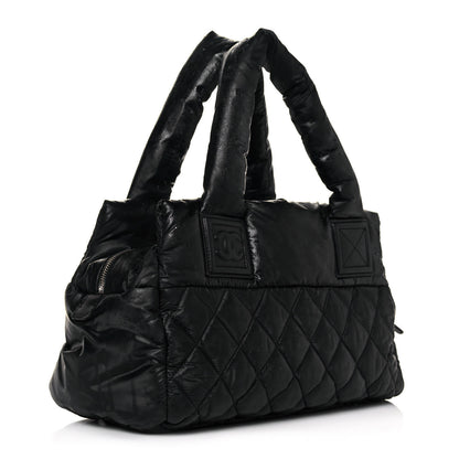 Chanel Nylon Coco Cocoon Zipped Tote Black 2 of 15