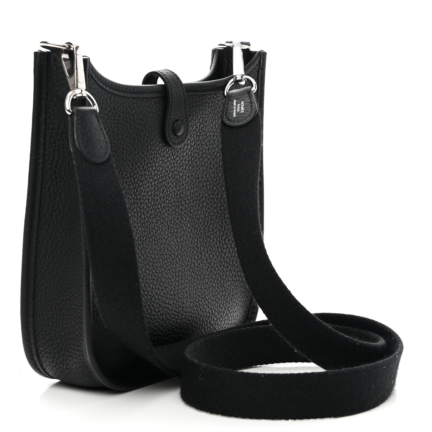 Hermes Taurillon Clemence Evelyne TPM Black 3 of 10