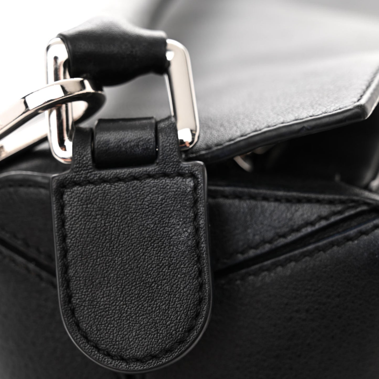 Calfskin Medium Puzzle Bag Black
