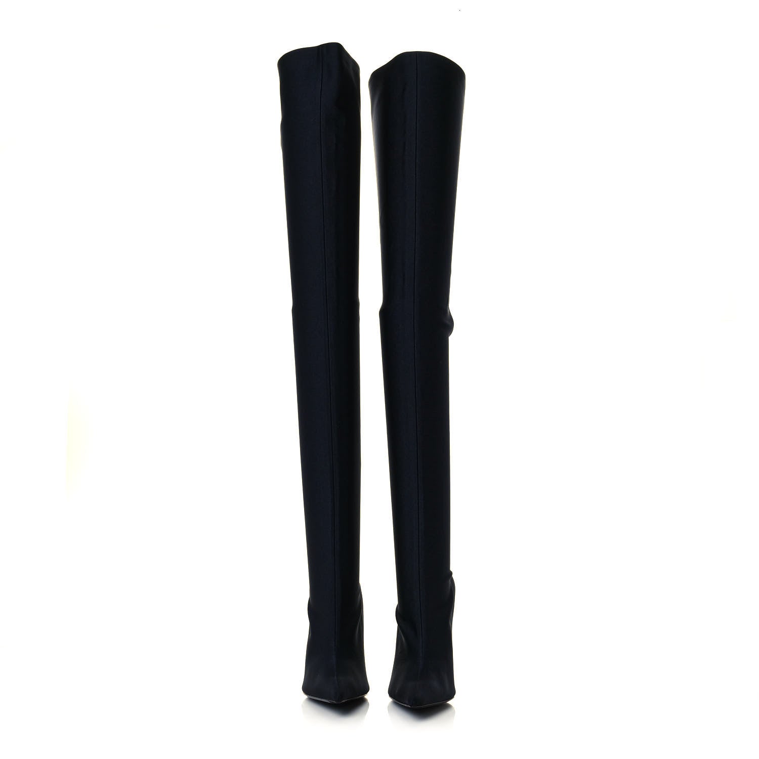 Balenciaga Spandex Pointed Toe Knife Thigh High Boots 39 Black 2 of 7
