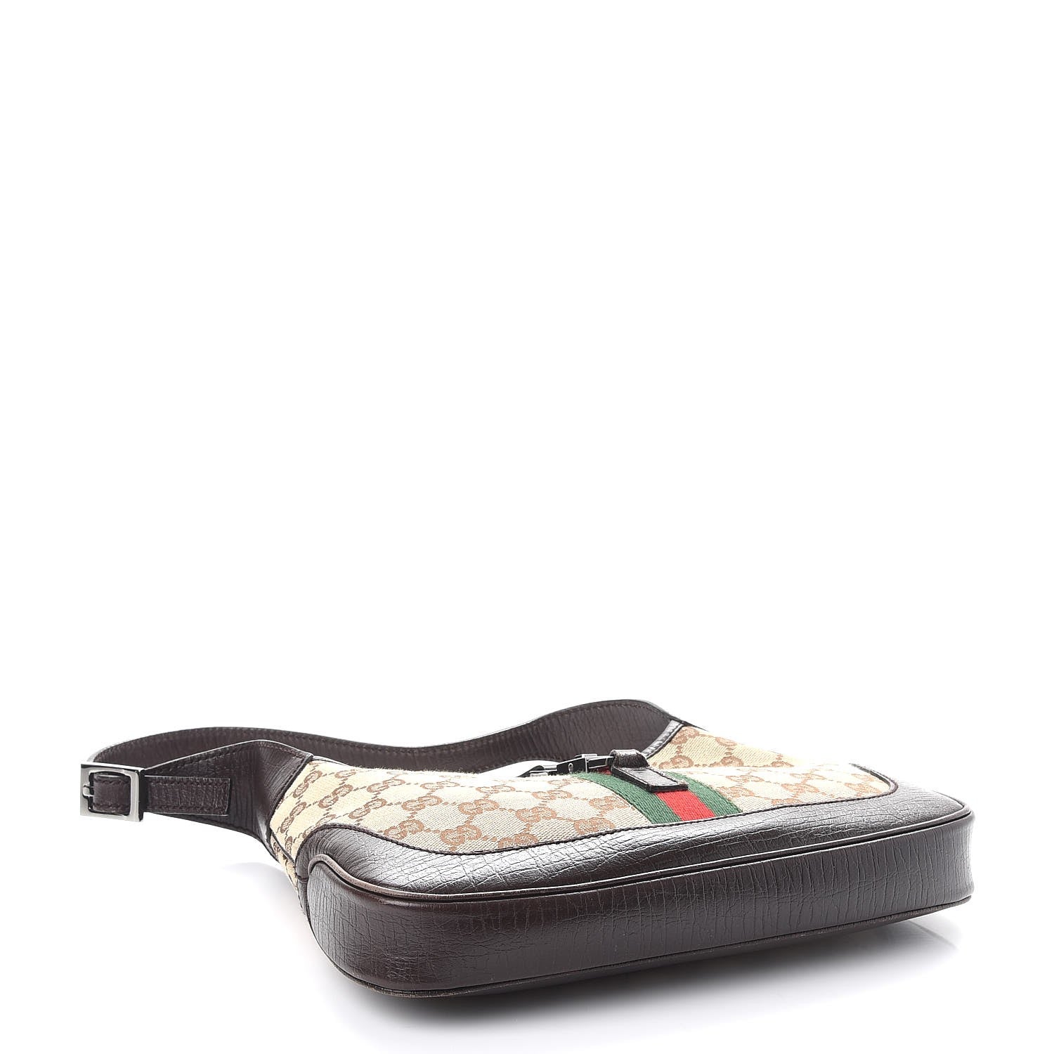 Gucci Monogram Web Small Jackie O Hobo Dark Brown 4 of 10