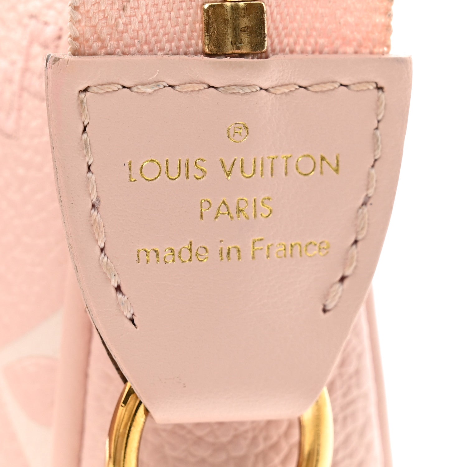Louis Vuitton Empreinte Monogram Giant Broderies Mini Pochette Accessories Pink Creme 12 of 18