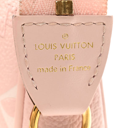 Louis Vuitton Empreinte Monogram Giant Broderies Mini Pochette Accessories Pink Creme 12 of 18