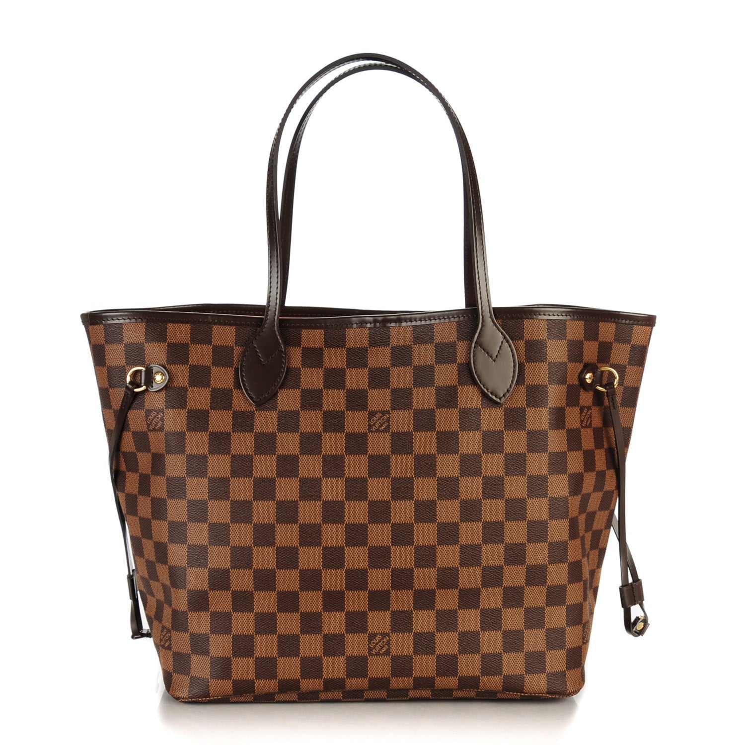 Louis Vuitton Damier Ebene Neo Neverfull MM Rose Ballerine 1 of 8