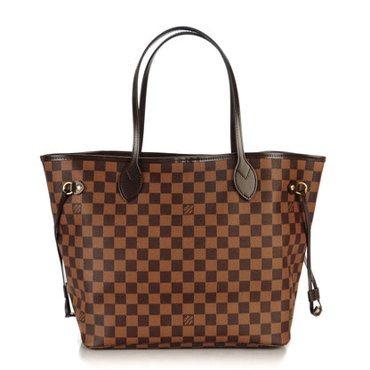 Louis Vuitton Damier Ebene Neo Neverfull MM Rose Ballerine 1 of 8