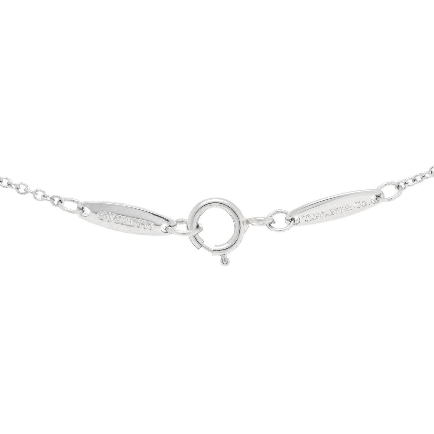 Platinum Diamond .21ct Elsa Peretti Diamonds by the Yard Pendant Necklace