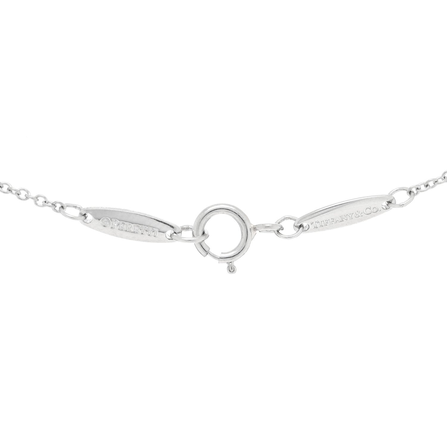 Tiffany Platinum Diamond .21ct Elsa Peretti Diamonds by the Yard Pendant Necklace 4 of 5