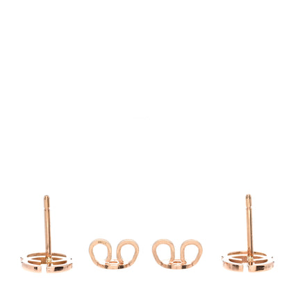 Gucci 18K Rose Gold GG Tissue Stud Earrings 3 of 4