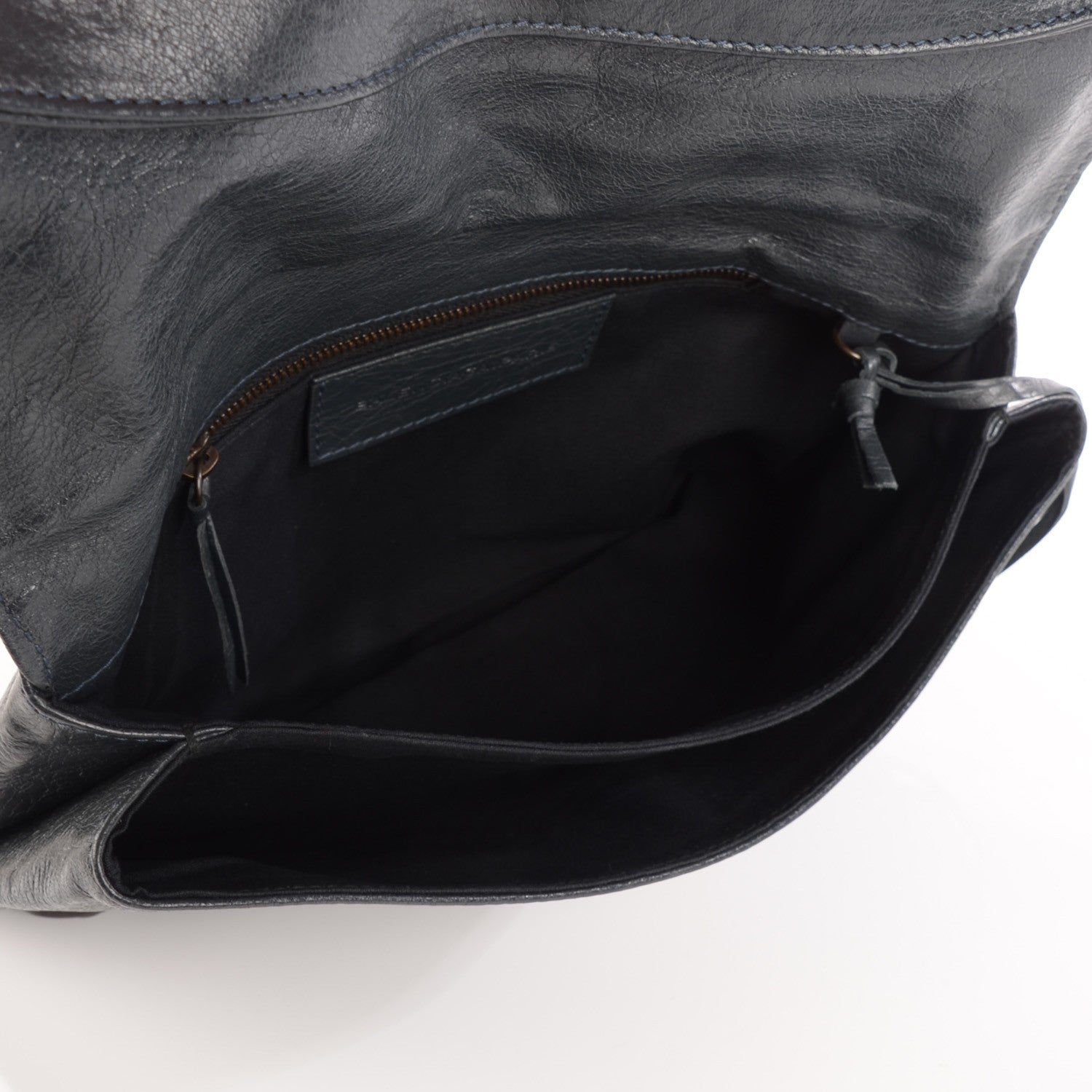 Balenciaga Agneau Classic Hardware Envelope Clutch Anthracite 6 of 9