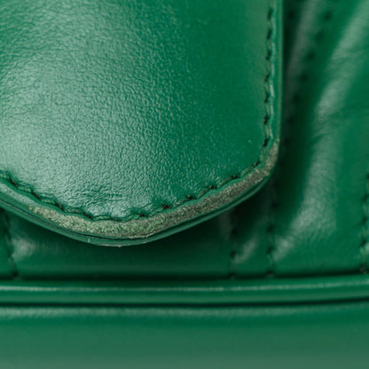 Gucci Calfskin Matelasse Mini GG Marmont Shoulder Bag Emerald Green 12 of 12