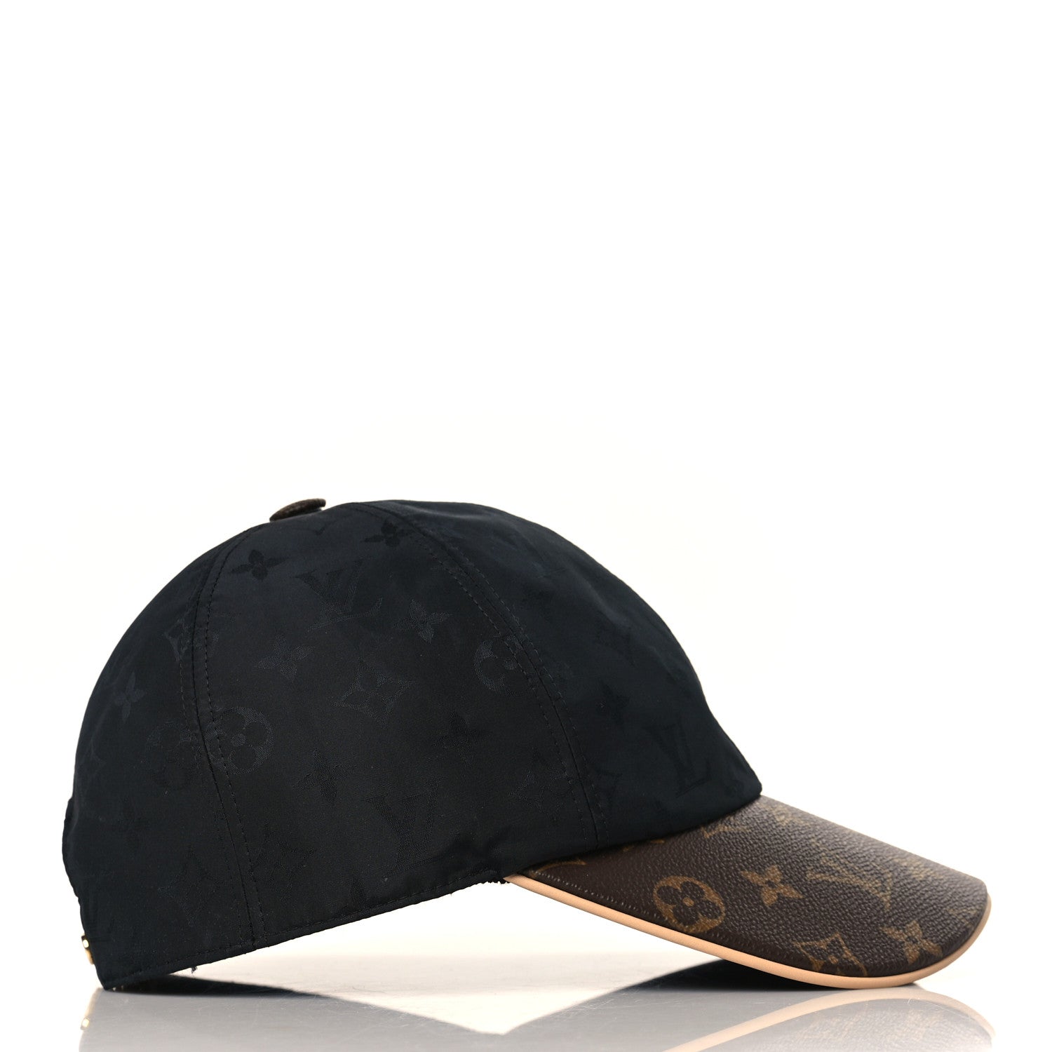 Louis Vuitton Polyester Silk Monogram LV Get Ready Cap M Black 4 of 7