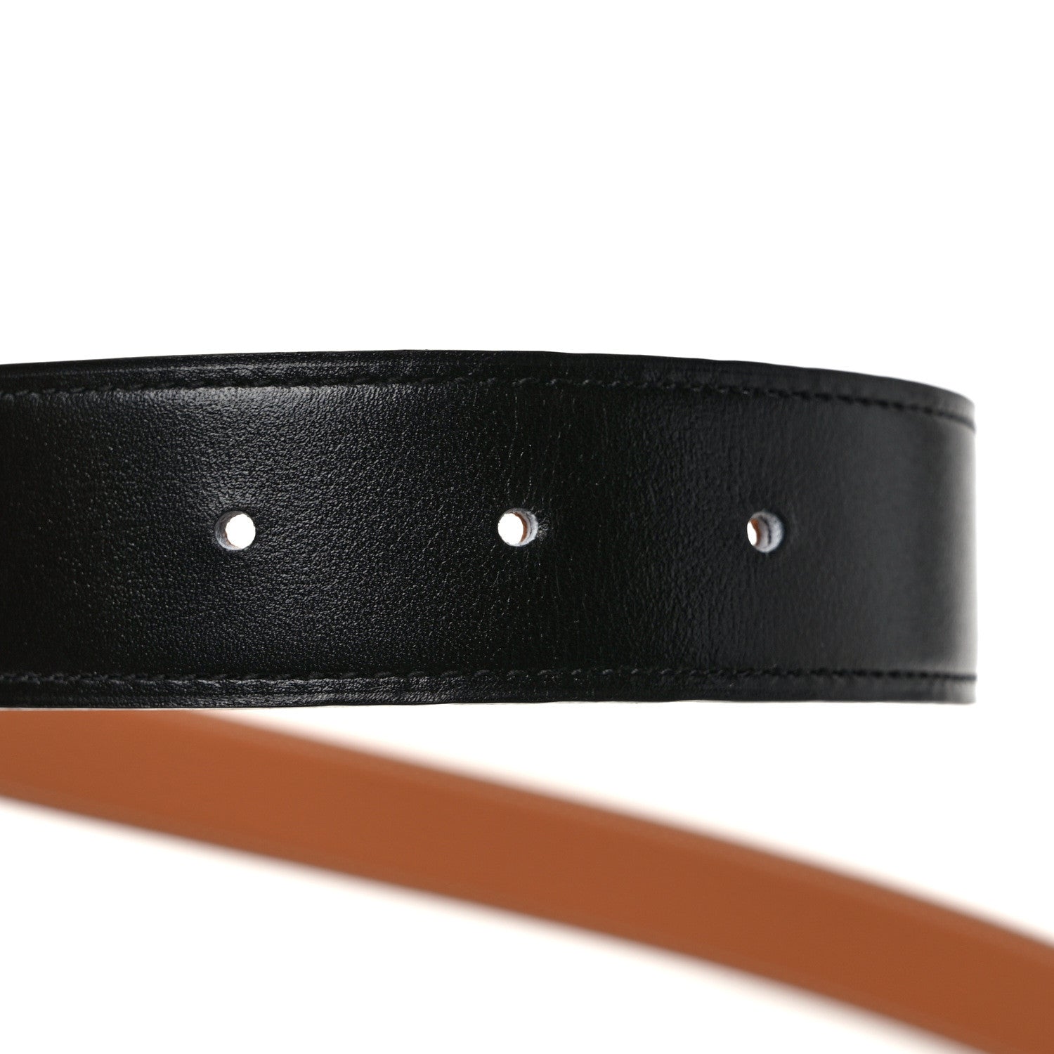 Hermes Box Togo 32mm Guilloche H Belt 100 40 Black Gold 4 of 5