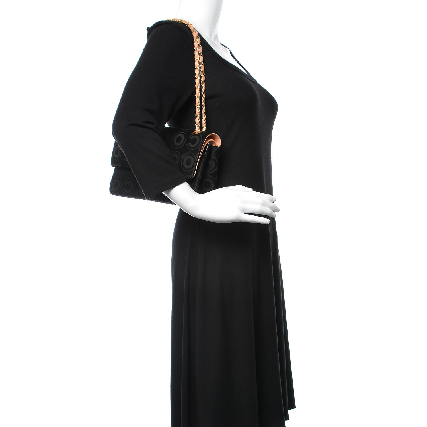 Chanel Pony Hair Medium CocoDouble Flap Black Rose 2 of 13
