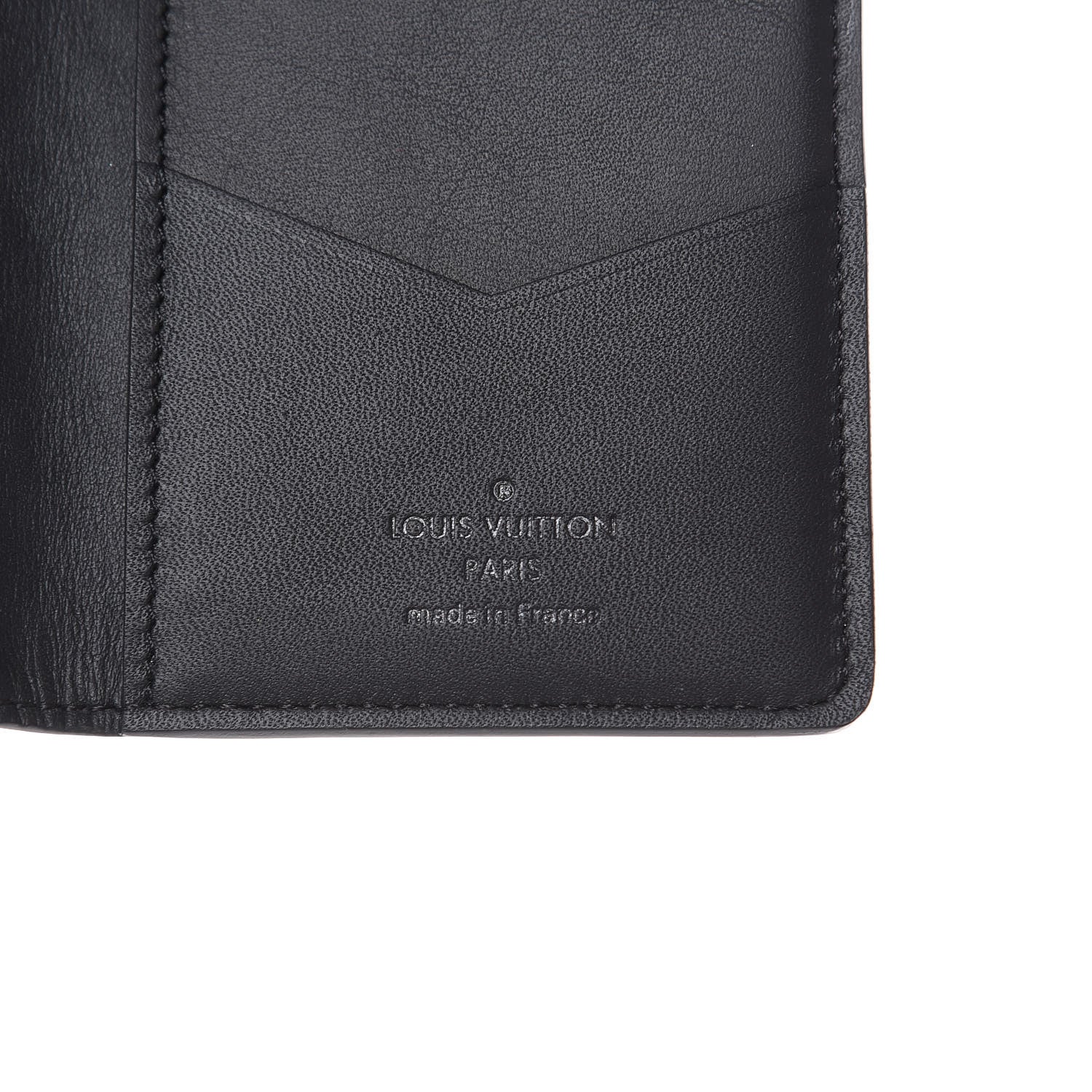 Louis Vuitton Calfskin Monogram Shadow Pocket Organizer Black 6 of 7