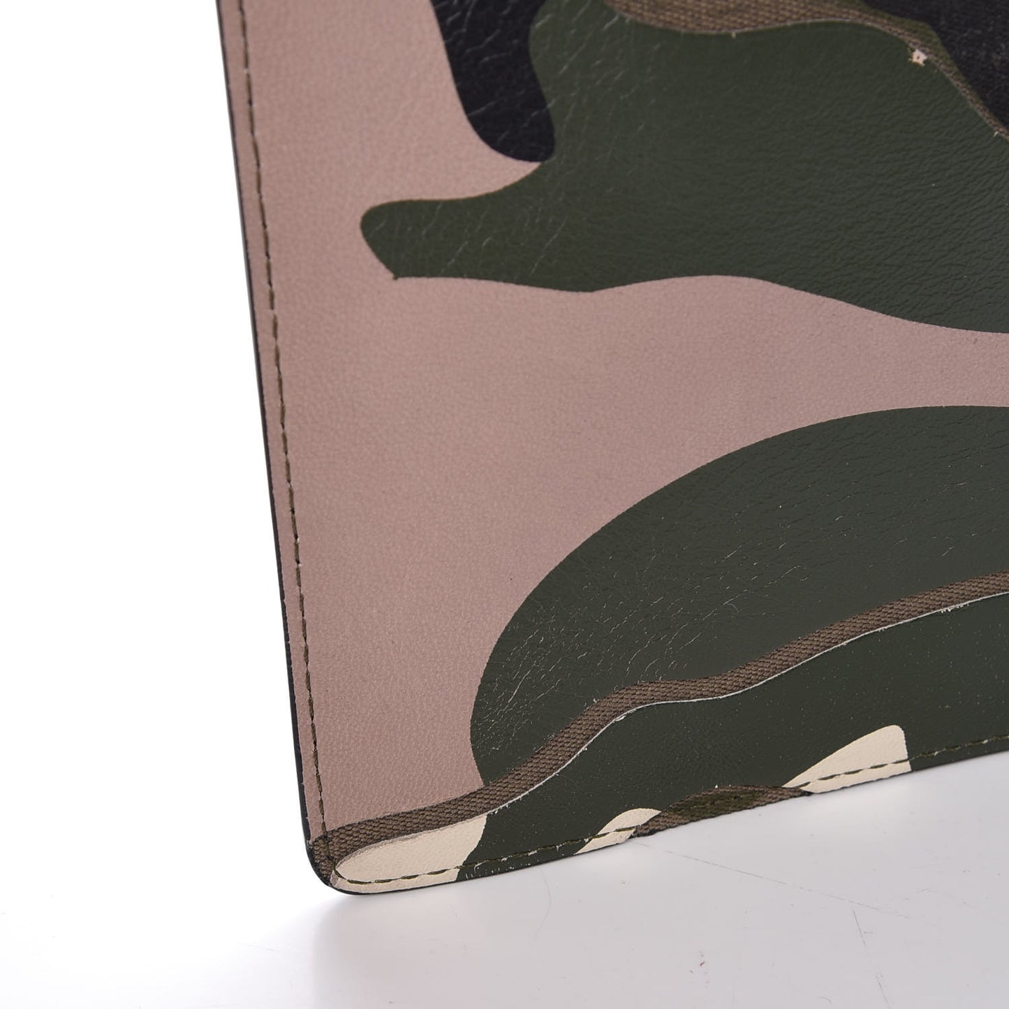 Nappa Canvas Camouflage Zip Pouch Multicolor