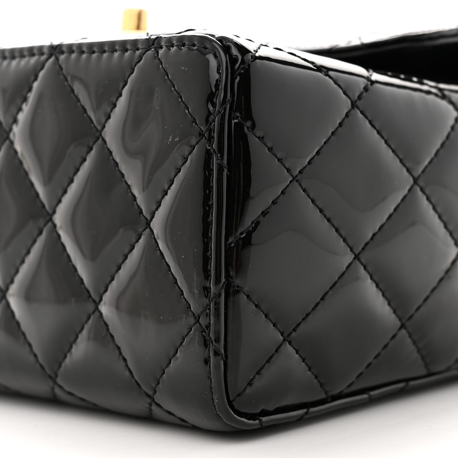 Chanel Patent Quilted Small Flap Black 10 of 12