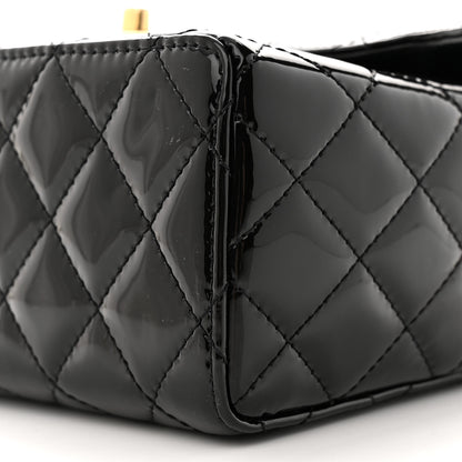 Chanel Patent Quilted Small Flap Black 10 of 12