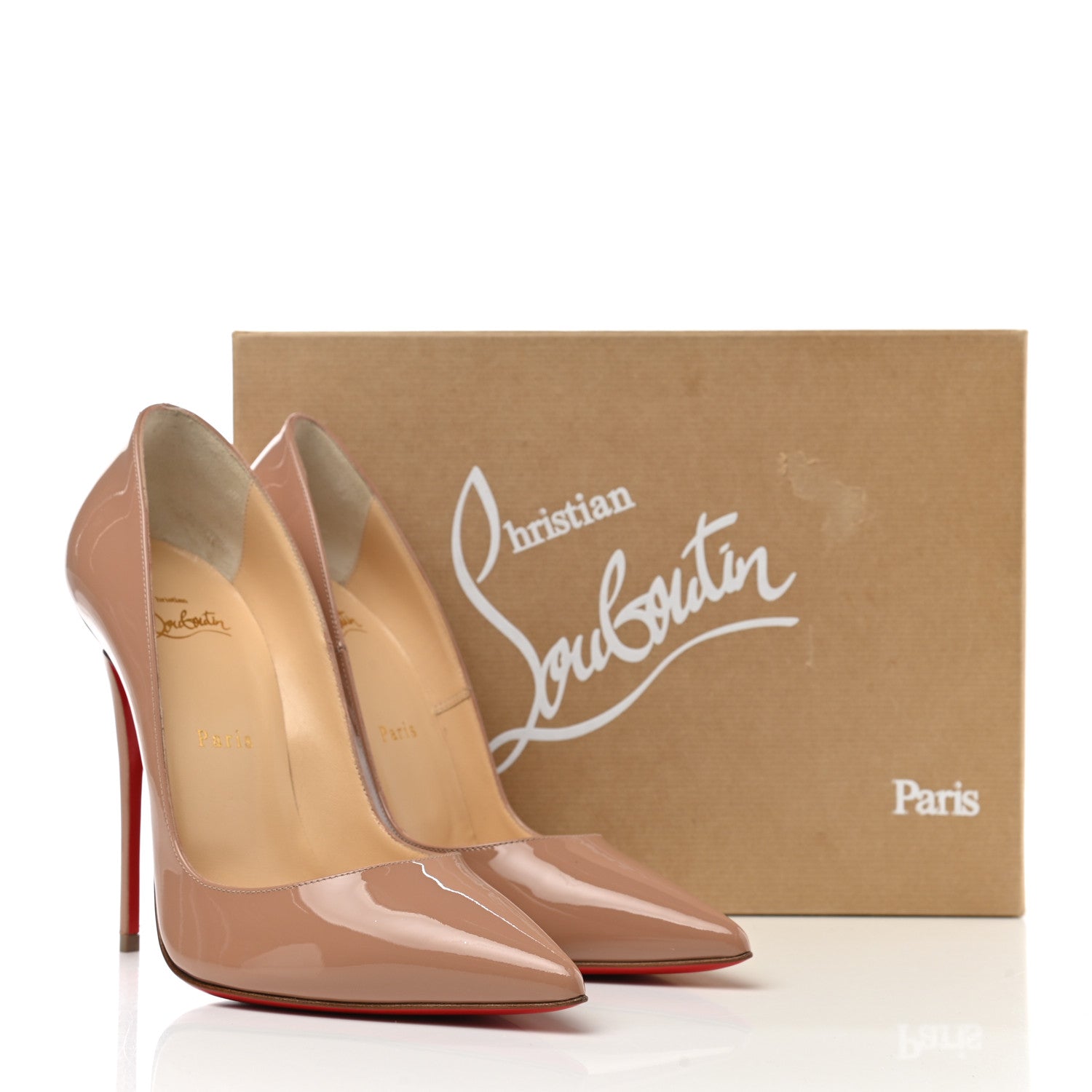 Christian Louboutin Patent So Kate 120 Pumps 39 Nude 9 of 9