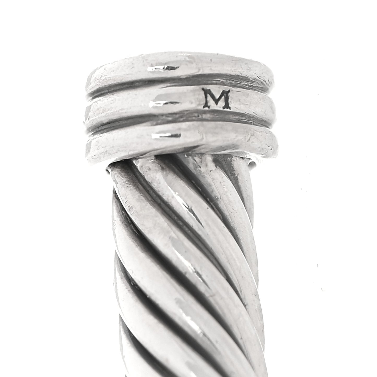 Sterling Silver 18K Yellow Gold 4mm X Station Cable Bracelet