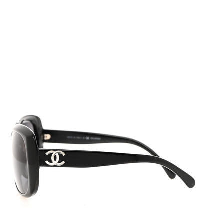 Chanel Acetate Polarized CC Sunglasses 5183 Black 3 of 9