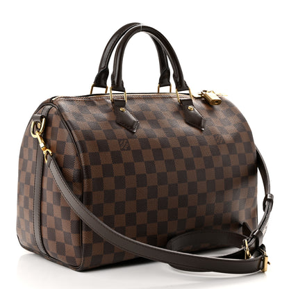 Louis Vuitton Damier Ebene Speedy Bandouliere 30 3 of 11