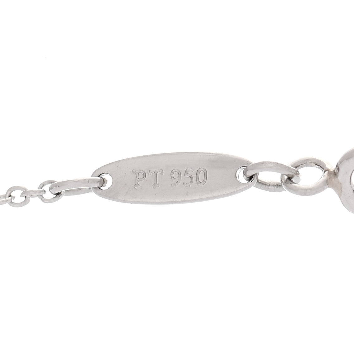 Platinum Diamond Blue Sapphire Color by the Yard Necklace