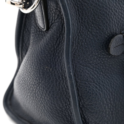 Prada Vitello Phenix Top Handle Shopping Satchel Baltico 15 of 17