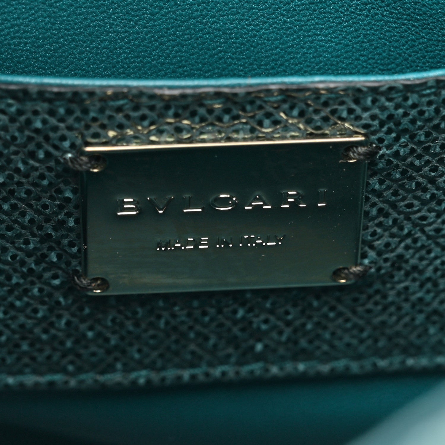 Bulgari Metallic Karung Serpenti Forever Bucket Bag Emerald Green 6 of 10