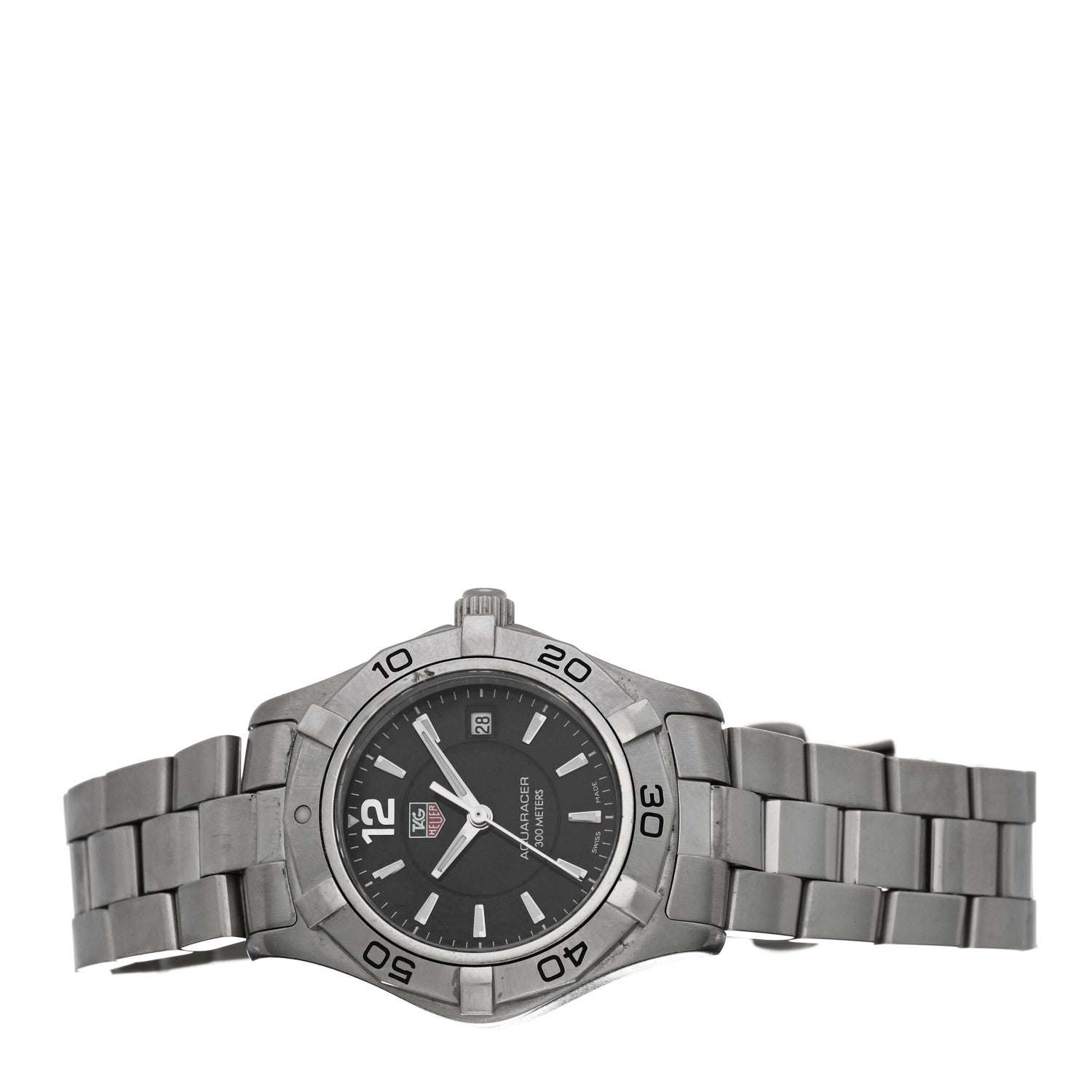 Tag Heuer Stainless Steel 27mm Aquaracer Lady Quartz Watch Black WAF1410 2 of 4