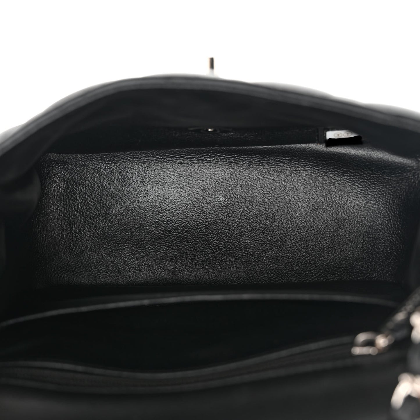 Lambskin Quilted Mini Square Flap Black