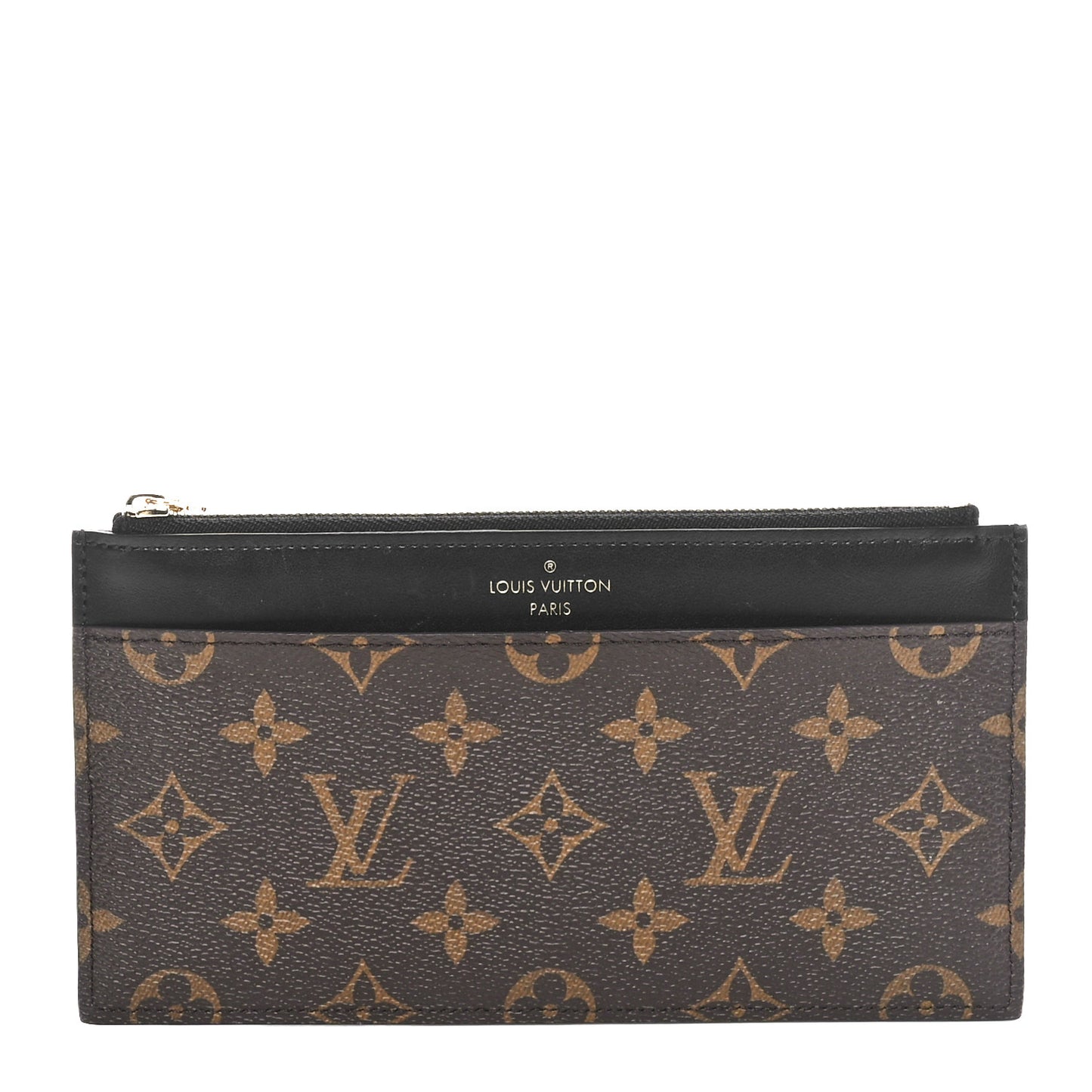 Monogram Slim Purse Black