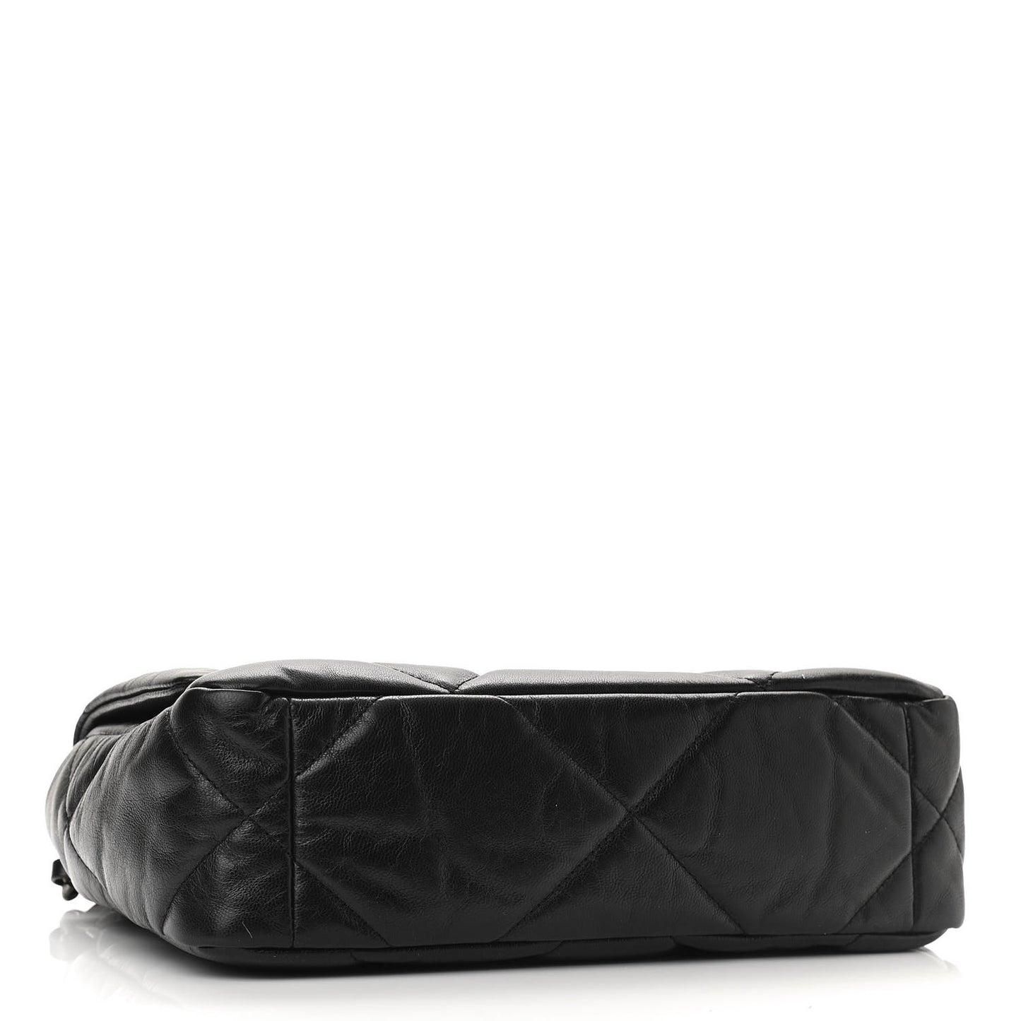 Goatskin Quilted Medium Chanel 19 Flap Black