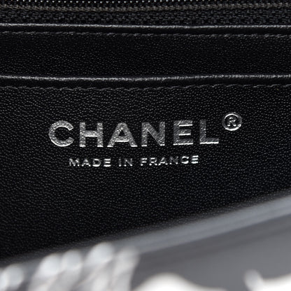 Chanel Lambskin Printed Mini Rectangular Flap Black Silver 6 of 9