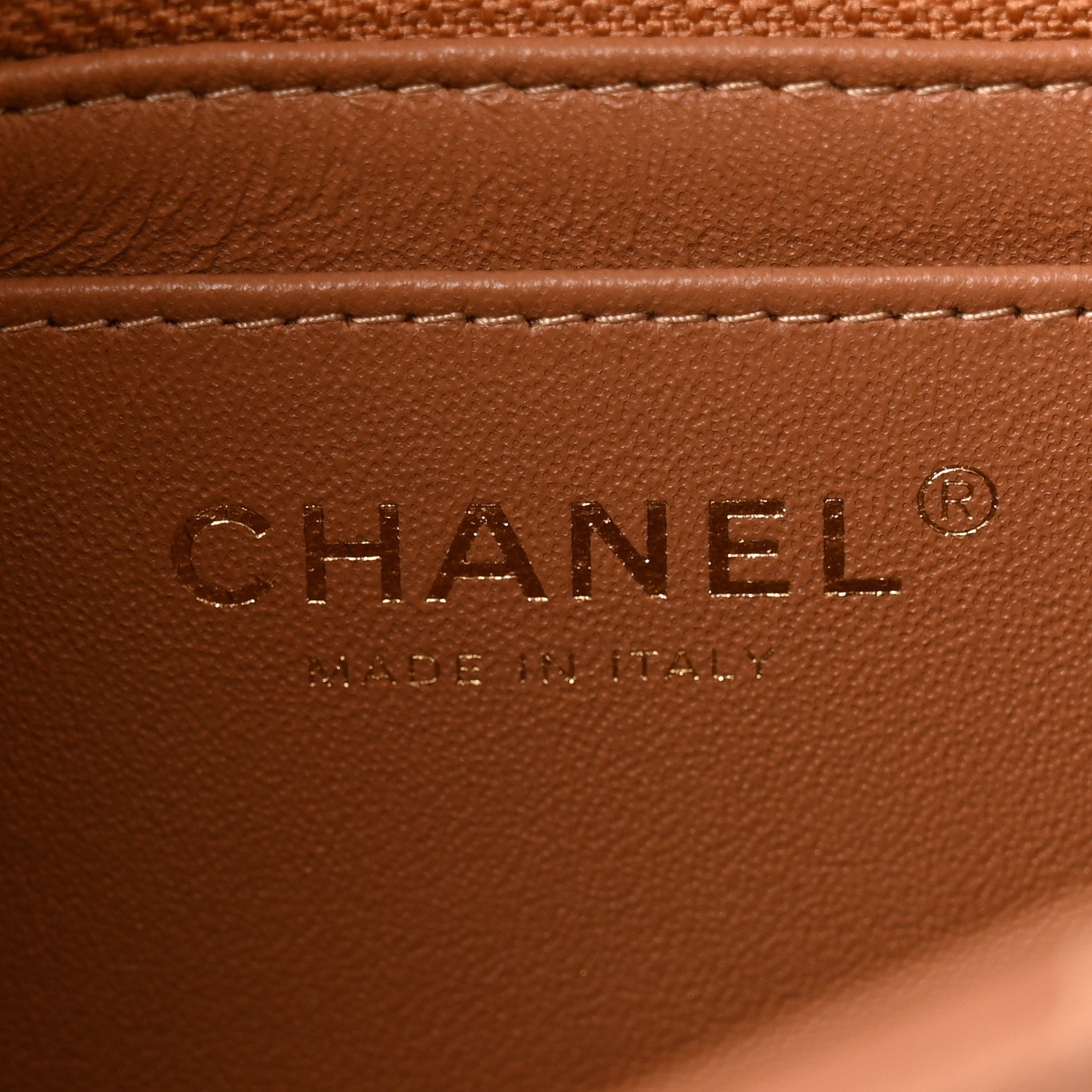 Chanel Lambskin Quilted Mini Rectangular Flap Brown 6 of 13