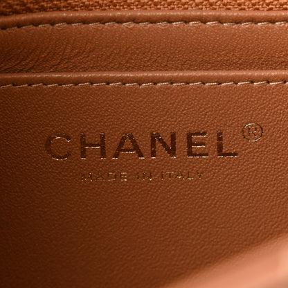 Chanel Lambskin Quilted Mini Rectangular Flap Brown 6 of 13