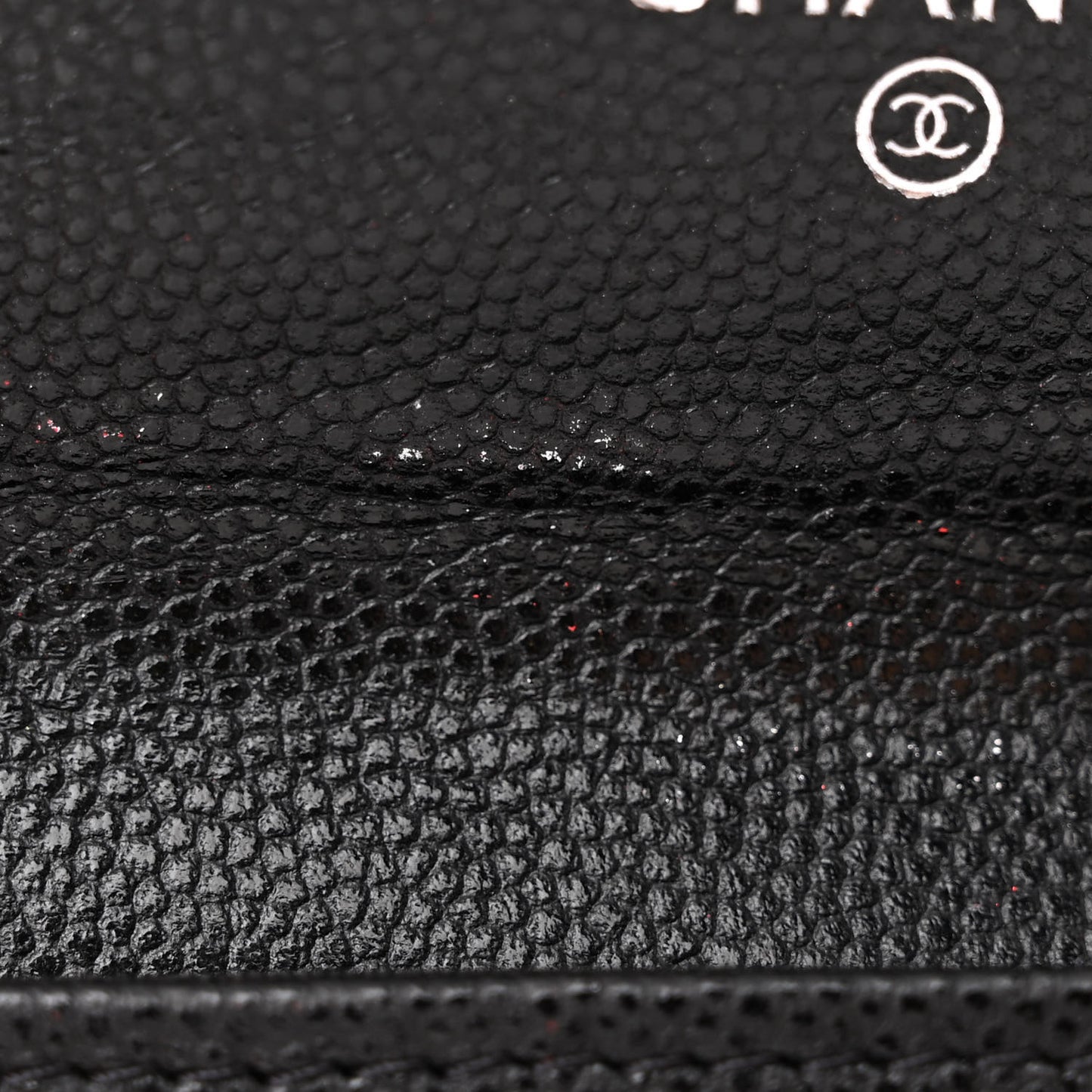 Caviar Quilted Boy Flap Card Holder Black