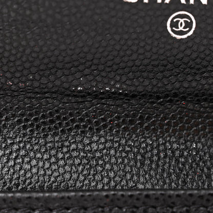 Chanel Caviar Quilted Boy Flap Card Holder Black 9 of 10
