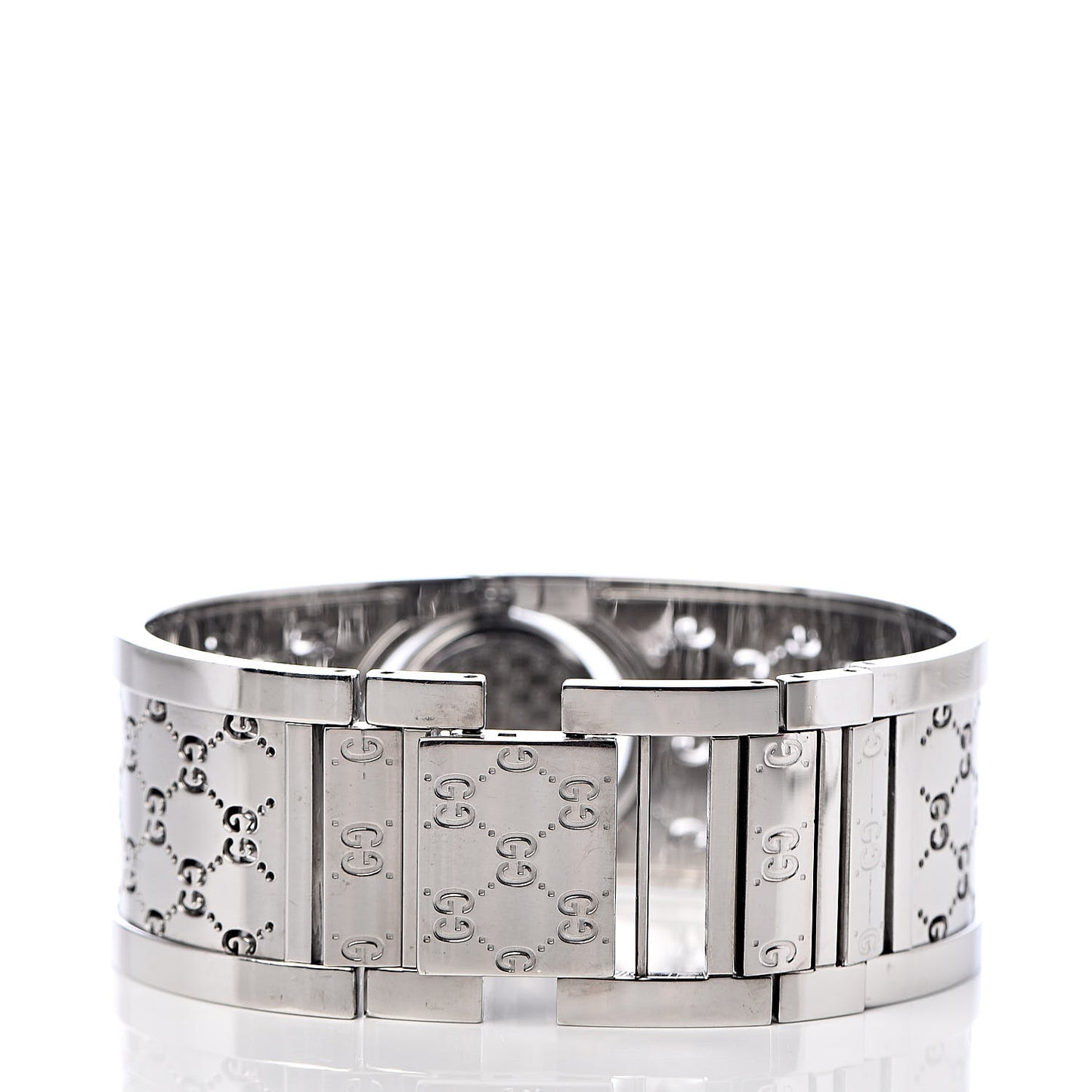 Stainless Steel Diamond Pave Bezel Mother of Pearl 23mm Twirl Quartz Watch