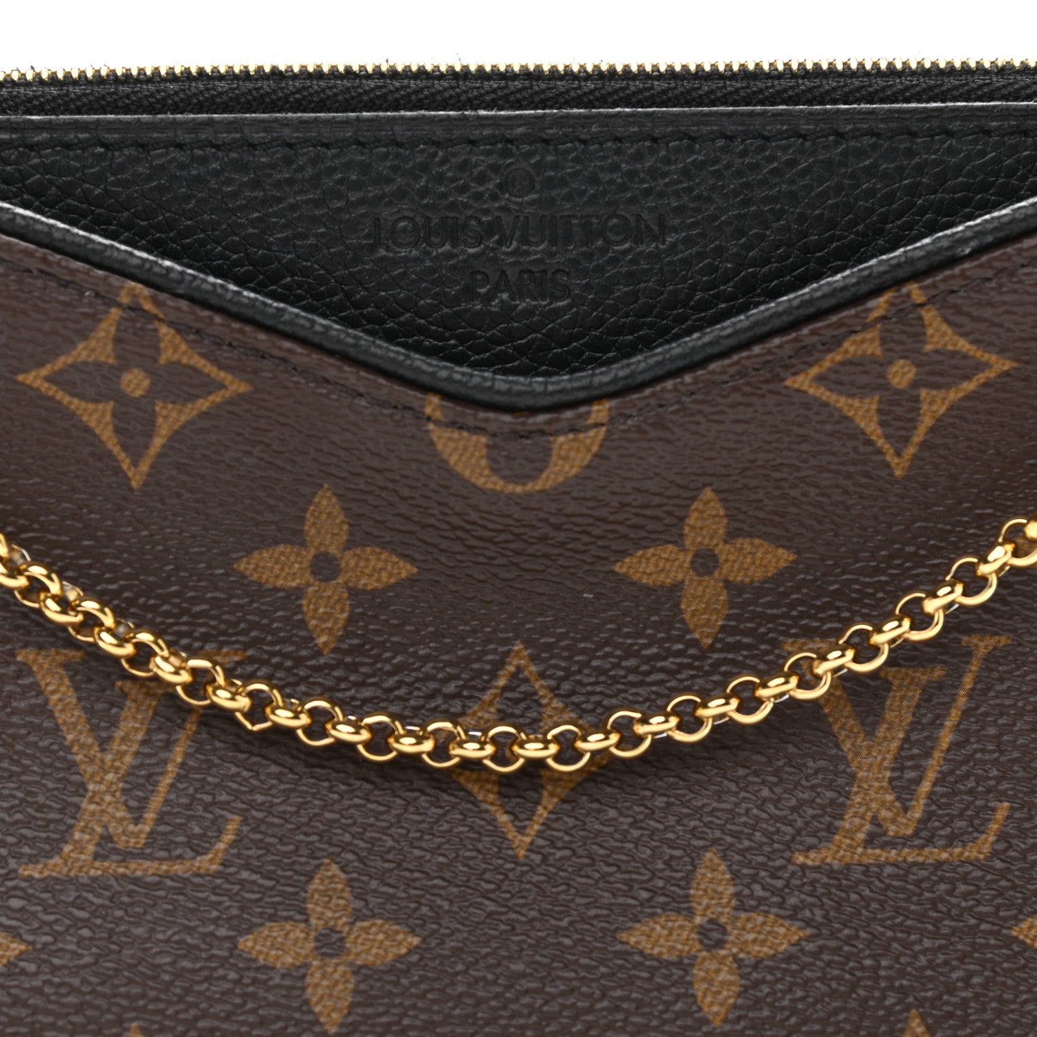 Louis Vuitton Monogram Pallas Clutch Black 8 of 10