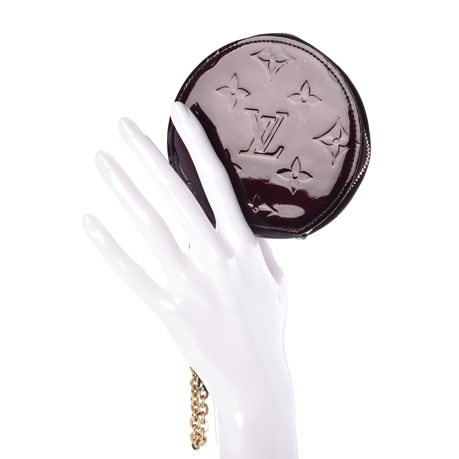 Louis Vuitton Vernis Chapeau Coin Purse Amarante 2 of 6