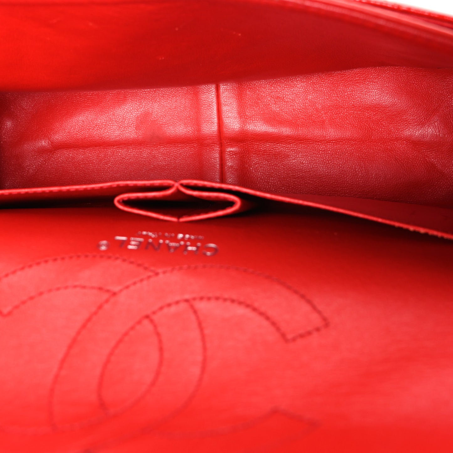 Aged Glazed Calfskin Quilted 2.55 Reissue 226 Flap Red