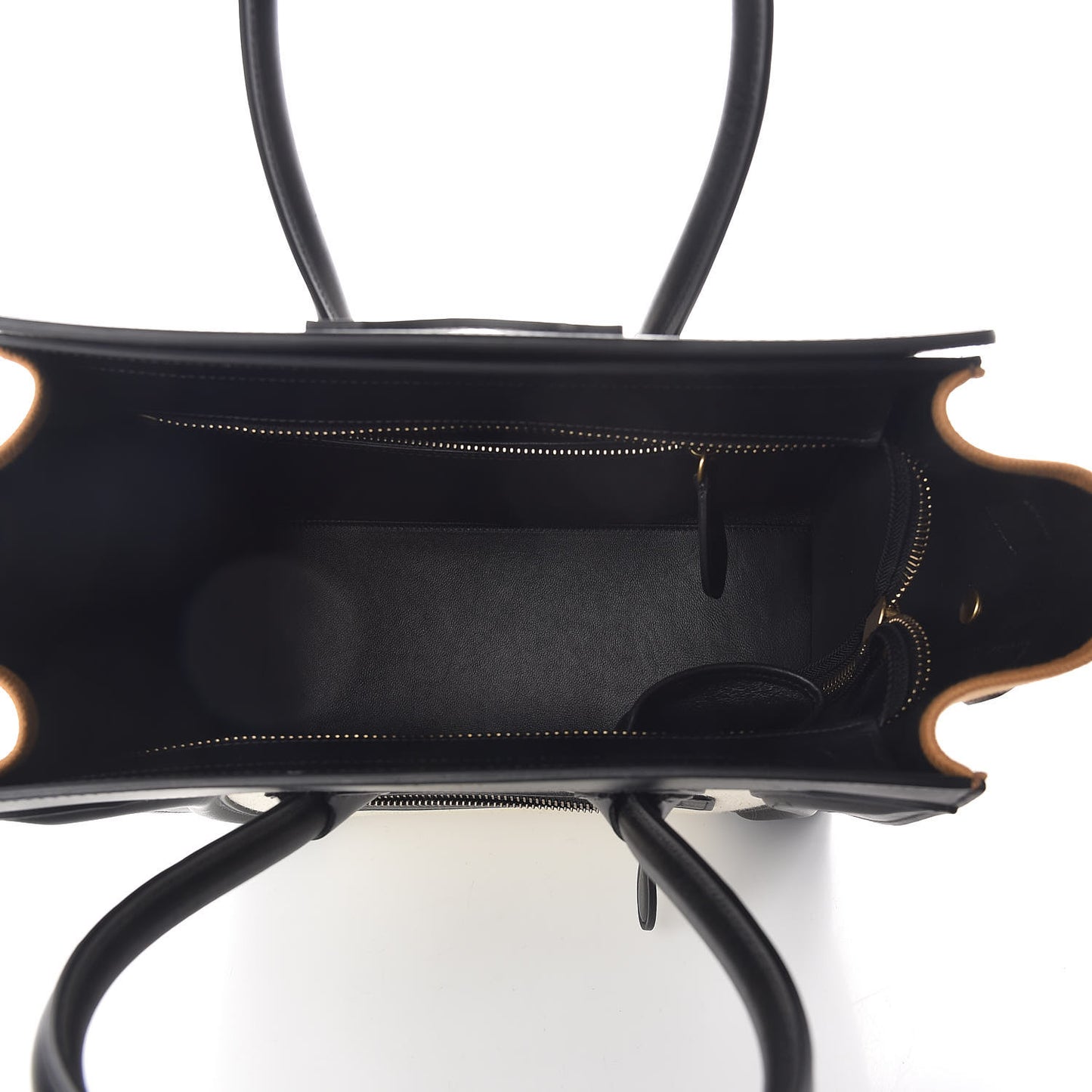 Calfskin Linen Micro Tri-Color Luggage Natural