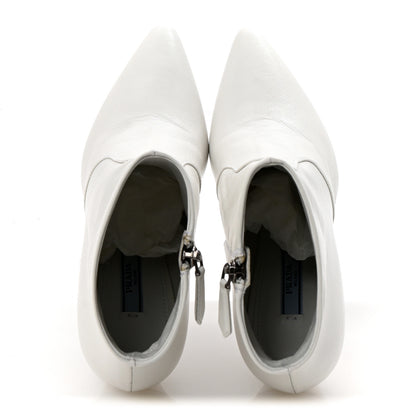 Prada Vitello Ankle Boots 35.5 White 2 of 9